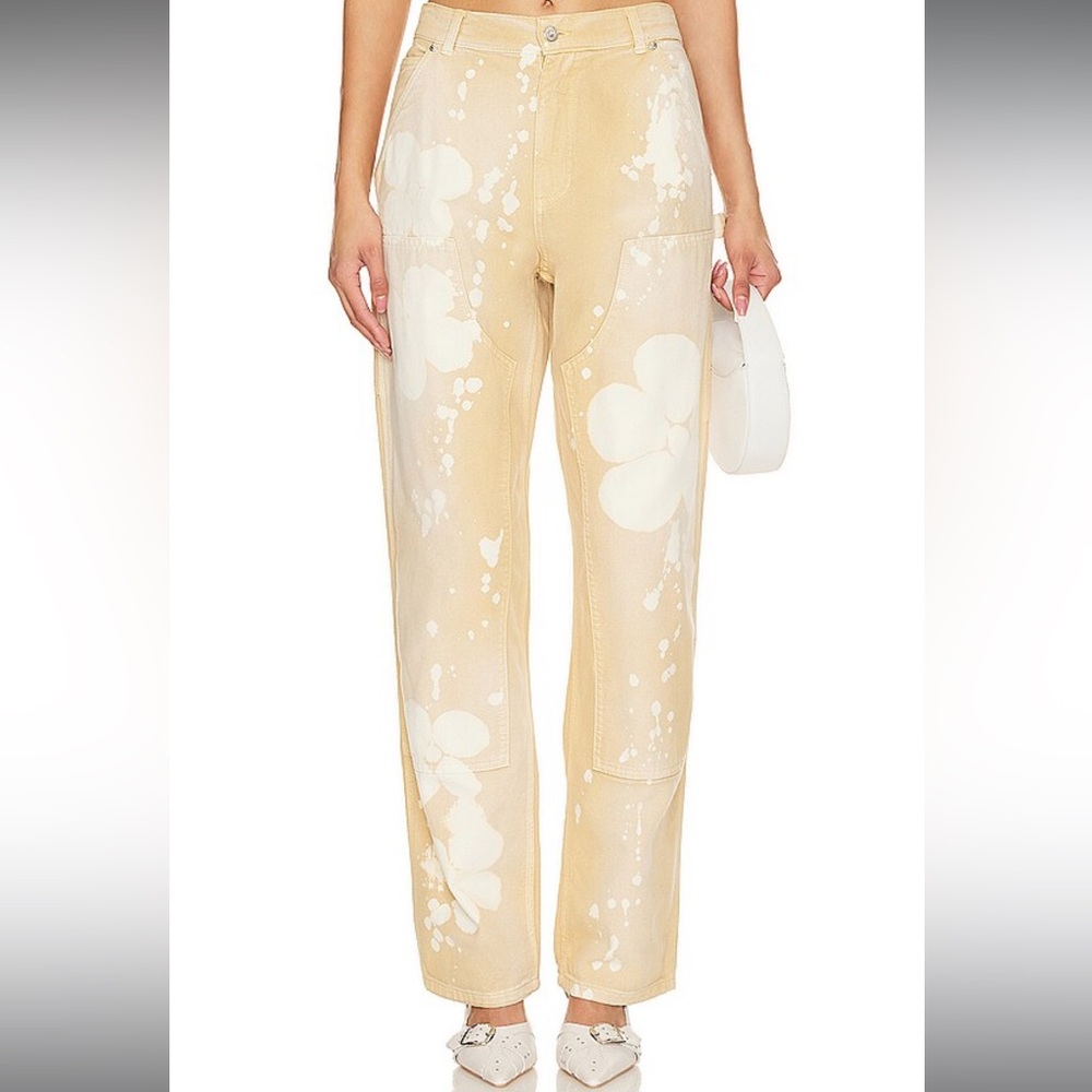 MSGM printed floral Jean